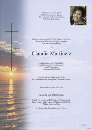 Portrait von Claudia Martinetz